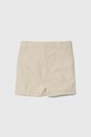 Дитячі бавовняні шорти United Colors of Benetton 4LN6G901Y.P.Seasonal бежевий SS24