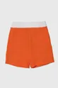 oranžna Otroške bombažne kratke hlače United Colors of Benetton Fantovski
