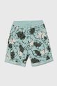 Дитячі бавовняні шорти United Colors of Benetton візерунок бірюзовий 3H0FC902Q.G.Seasonal