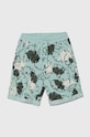 Детские хлопковые шорты United Colors of Benetton узор бирюзовый 3H0FC902Q.G.Seasonal
