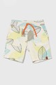 United Colors of Benetton szorty bawełniane dziecięce wzorzyste beżowy 3H0FG901F.P.Seasonal