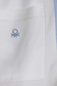 Băieți United Colors of Benetton pantaloni scurți din bumbac pentru copii 3MI5C902R.G.Seasonal alb