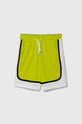 Dětské bavlněné šortky United Colors of Benetton pletenina zelená 3MI5C902R.G.Seasonal