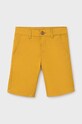 Παιδικό σορτς Mayoral με ελαστάν κίτρινο 242.7B.Junior.PPYH