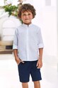 Mayoral szorty z domieszką lnu dziecięce casual granatowy 3267.5B.Mini.PPYH