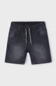 Detské rifľové krátke nohavice Mayoral soft denim jogger sivá