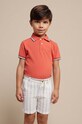 Mayoral szorty z domieszką lnu dziecięce casual beżowy 3279.5J.Mini.PPYH