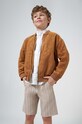 Mayoral szorty z domieszką lnu dziecięce casual szary 6279.7A.Junior.PPYH
