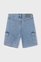 CHLAPEC Dětské bavlněné šortky Mayoral cargo denim 6288.7F.Junior.PPYH modrá