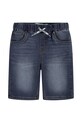 Detské rifľové krátke nohavice Levi's LVB SKINNY DOBBY SHORT tmavomodrá 9ED613