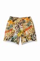Дитячі бавовняні шорти Desigual 24SBPK06 коричневий SS24