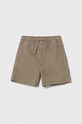 Abercrombie & Fitch szorty dziecięce z elastanem zielony KI228.4004