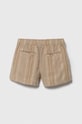 Abercrombie & Fitch pantaloni scurți de in pentru copii KI228.4009 bej SS24