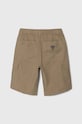 Дитячі бавовняні шорти Guess L4GD23.WBHQ0.PPYH бежевий SS24