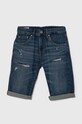 Dječje traper kratke hlače Pepe Jeans SLIM SHORT REPAIR JR bez uzorka mornarsko plava PB800795