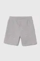 Detské krátke nohavice Lacoste sivá