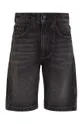 Detské rifľové krátke nohavice Calvin Klein Jeans čierna