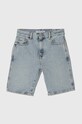 Calvin Klein Jeans szorty jeansowe dziecięce bawełna niebieski IB0IB02005.PPYH