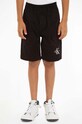 Dětské kraťasy Calvin Klein Jeans látka černá IB0IB02057.PPYH