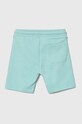 Παιδικό βαμβακερό σορτς Calvin Klein Jeans IB0IB02061.104.116.PPYH τιρκουάζ SS24