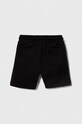 Παιδικό βαμβακερό σορτς Calvin Klein Jeans IB0IB02061.104.116.PPYH μαύρο SS24