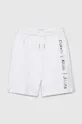 fehér Calvin Klein Jeans gyerek pamut rövidnadrág Fiú