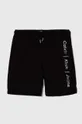 črna Otroške bombažne kratke hlače Calvin Klein Jeans Fantovski