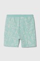 Παιδικό βαμβακερό σορτς Calvin Klein Jeans IB0IB02105.PPYH τιρκουάζ SS24