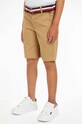 Tommy Hilfiger szorty dziecięce z elastanem beżowy KB0KB08845.128.176.PPYH
