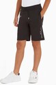 Dětské bavlněné šortky Tommy Hilfiger pletenina černá KB0KB08984.98.122.PPYH
