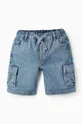 modrá Detské rifľové krátke nohavice zippy Chlapčenský