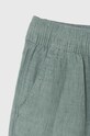 Băieți Abercrombie & Fitch pantaloni scurți de in pentru copii KI228.4031 verde