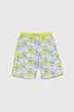 Emporio Armani pantaloni scurti de baie copii Planet friendly galben EB000006.AF10069