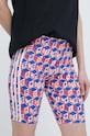 adidas pantaloni scurți Farm Rio tricotaj albastru IQ4487