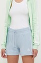 adidas pantaloni scurți tricotaj albastru IR7460