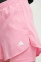różowy adidas Performance szorty treningowe