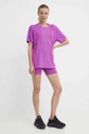 adidas by Stella McCartney szorty treningowe TruePace fioletowy