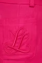 rózsaszín Luisa Spagnoli vászon rövidnadrág AUSILIO