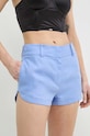 Îmbrăcăminte Luisa Spagnoli pantaloni scurti din in AUSILIO 541135 albastru
