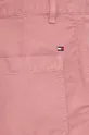 roza Kratke hlače iz mešanice lana Tommy Hilfiger