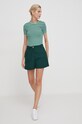 Tommy Hilfiger szorty z domieszką lnu WW0WW41603 zielony SS24