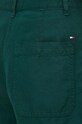 Tommy Hilfiger szorty z domieszką lnu zielony WW0WW41603