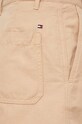 Tommy Hilfiger vászonkeverék rövidnadrág bézs WW0WW41603