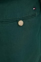 Tommy Hilfiger pantaloni scurți din amestec de in verde WW0WW41771