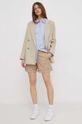 Σορτς Tommy Hilfiger WW0WW42457 μπεζ SS25