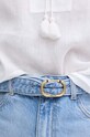 Twinset pantaloni scurti jeans albastru 241TT2392