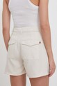 Îmbrăcăminte Pepe Jeans pantaloni scurți din amestec de in PL801093 bej