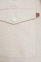 Pepe Jeans pantaloni scurți din amestec de in bej PL801093