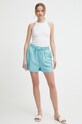 Pepe Jeans pantaloni scurti din in MARTA PL801099 turcoaz SS24