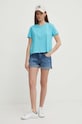 Pepe Jeans szorty jeansowe STRAIGHT SHORT HW PL801108HU4 niebieski SS24